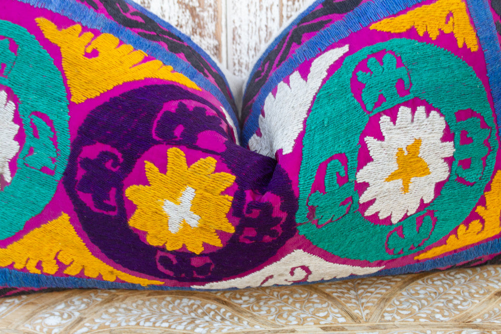 Darisa Nurata Suzani Lumbar Pillow