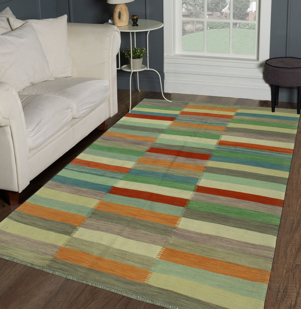 Winchester Kilim Said Red/Brown Rug, 5'4x7'11
