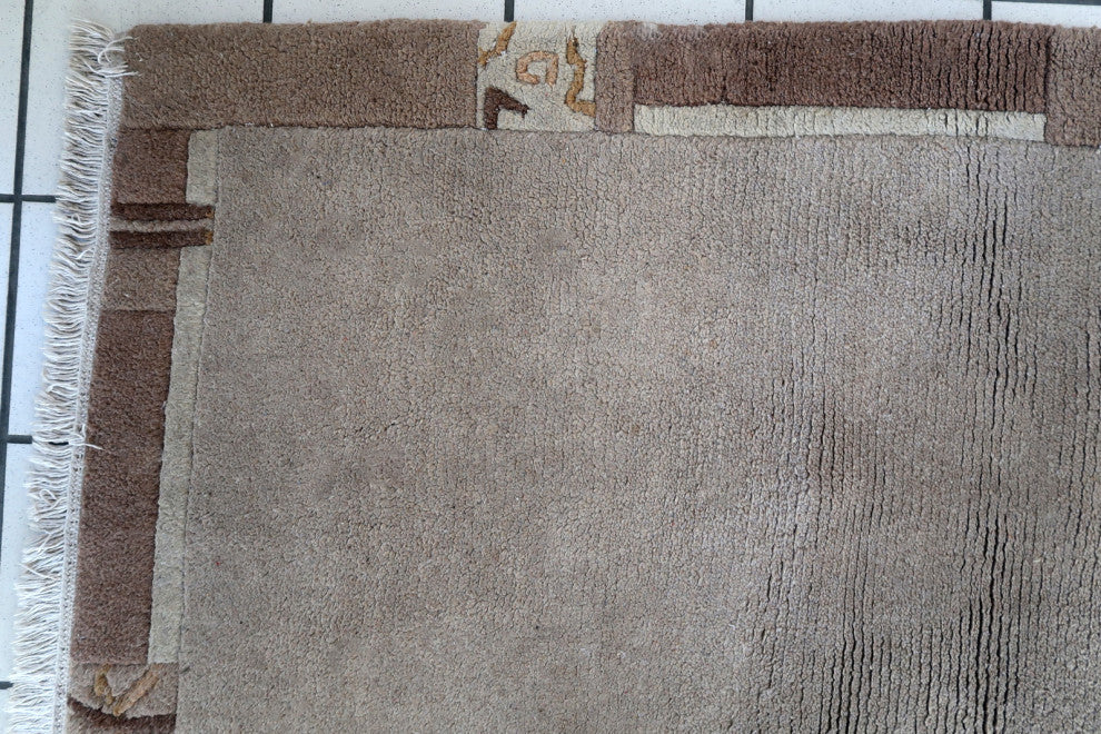 Handmade Vintage Tibetan Khaden Rug 2.4'x4.5', 74cmx139cm 1970s