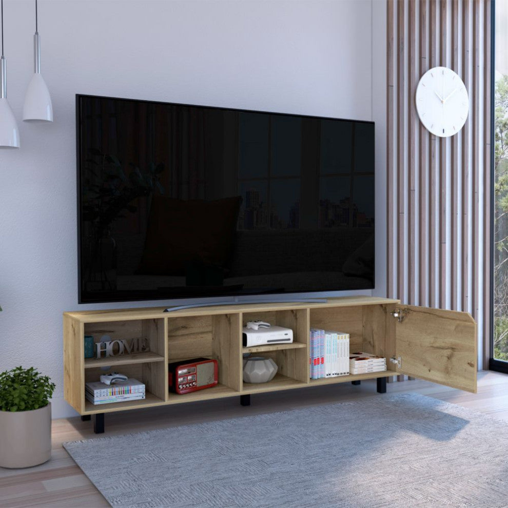 Conquest Tv Stand, Light Oak