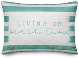 Beach Time Stripes Teal 14x20 Pillow