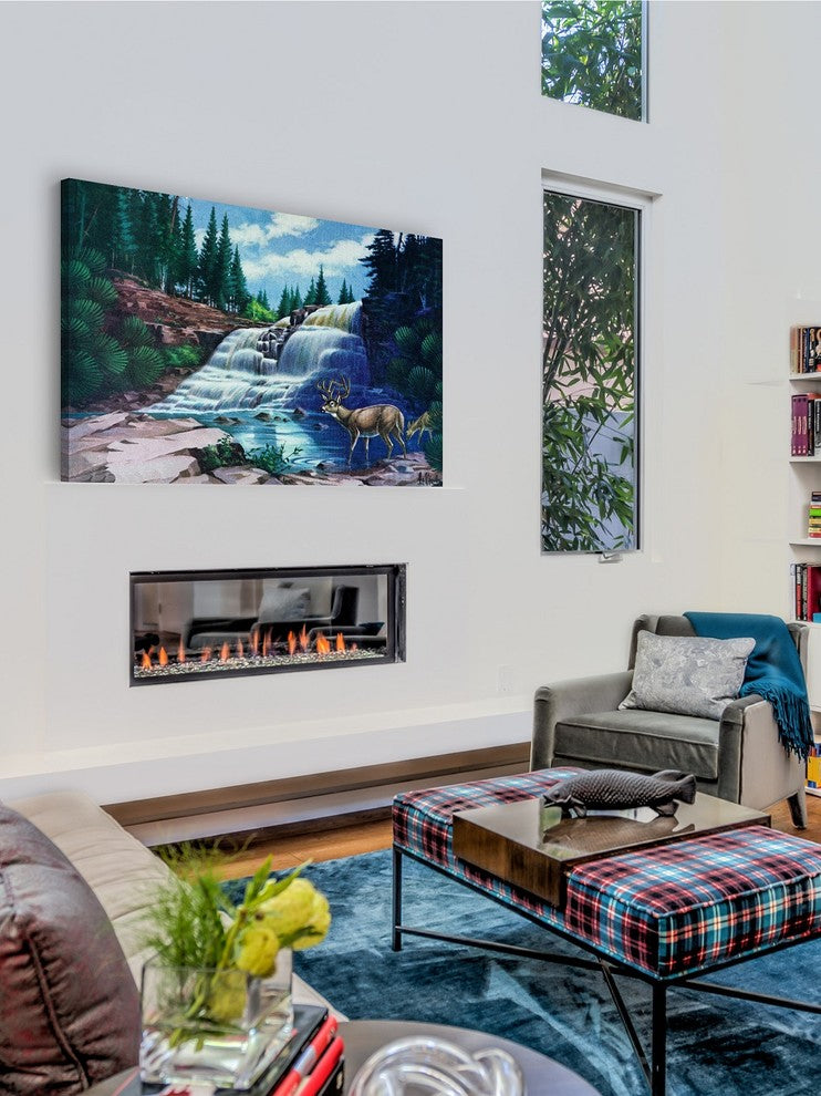 "Gooseberry Falls" Painting Print on Wrapped Canvas