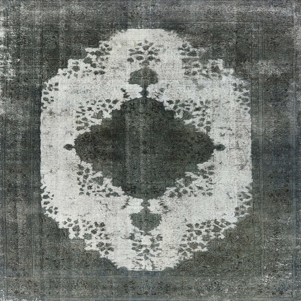 Ahgly Company Indoor Square Mid-Century Modern Area Rugs, 4' Square