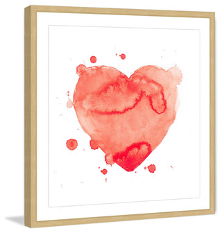 "Heart Splash" Framed Art Print