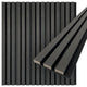 Acoustic Wood Wall Panels | Soundproof Paneling For Wall Decor, Charcoal, Pack of 6, Acoustica