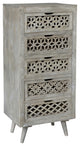 Halle 5-Drawer Hand-Carved Tall Chest