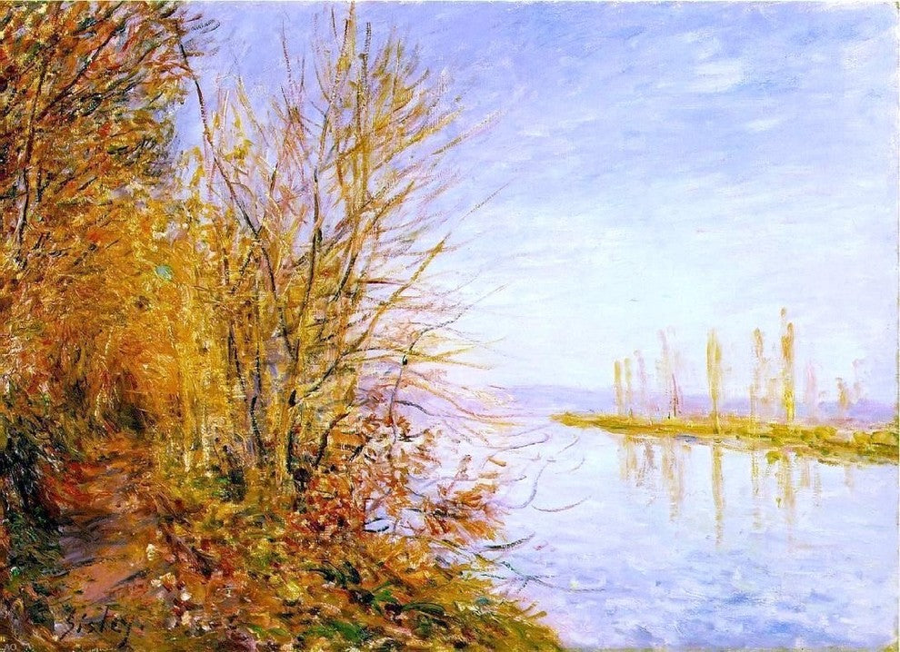 Alfred Sisley The Chemin de By through Woods Wall Decal