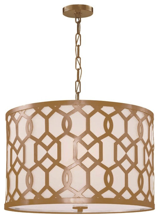 Crystorama Lighting Group 2266 Jennings 5 Light 24"W Pendant - Aged Brass