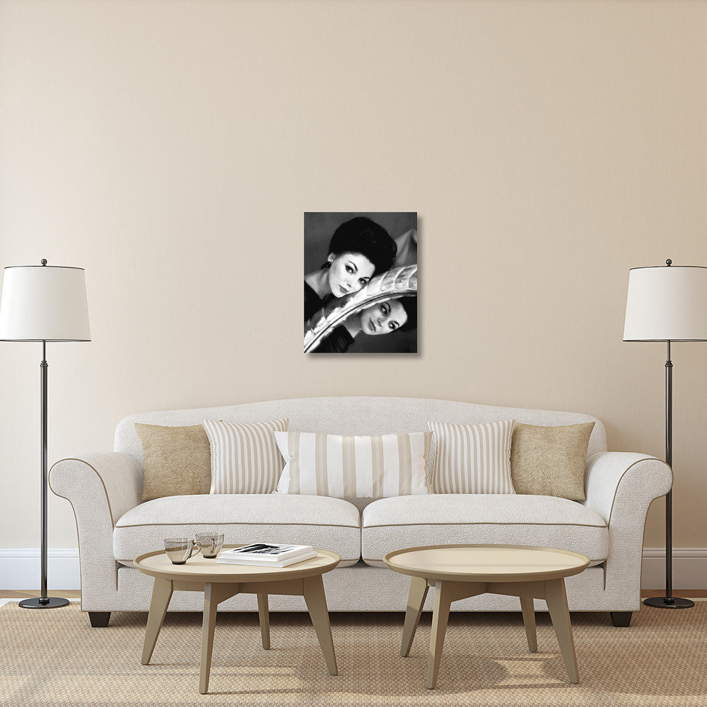 "Joan Collins" Stretched Canvas Giclee by Hollywood Photo Archive, 24"x30"