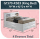 Storage Bed, King