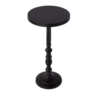 Heidi 12" W Round All Metal Pedestal Base End Table
