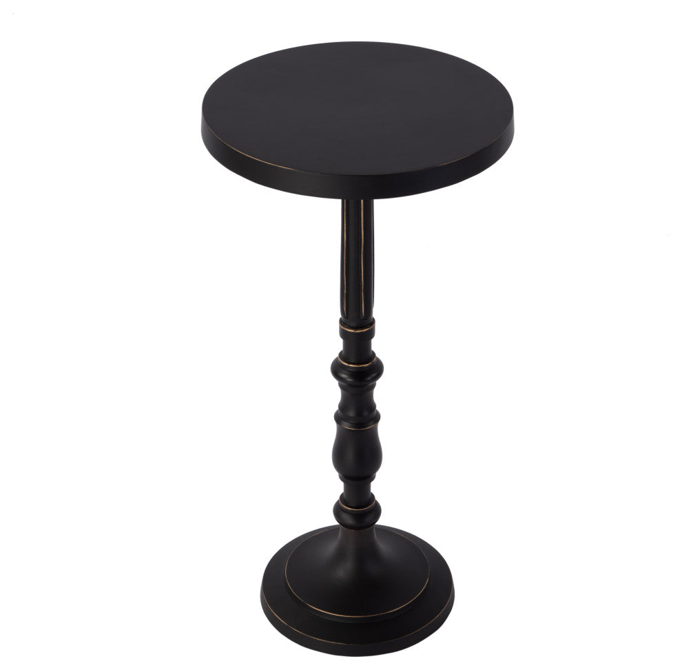 Heidi 12" W Round All Metal Pedestal Base End Table