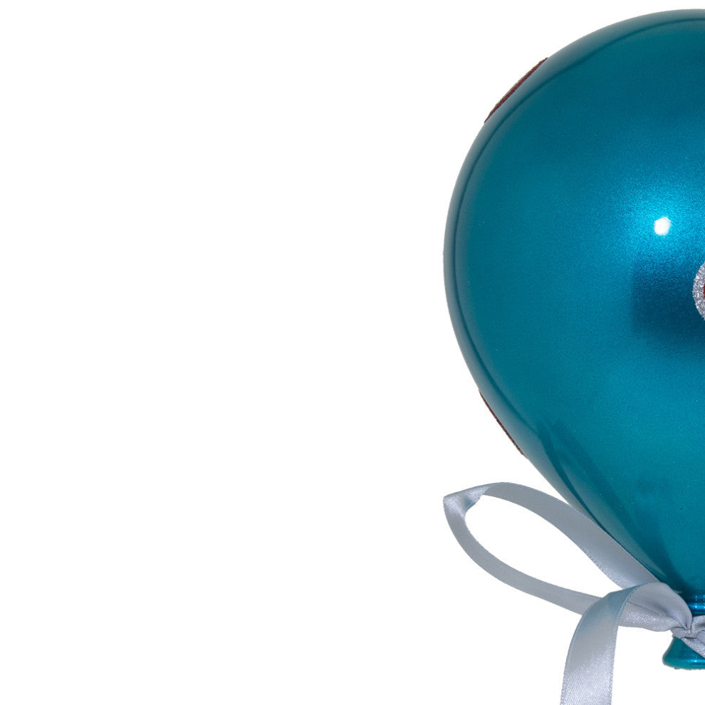 Balloon Ornament Candy Ornament , Turquoise, 7.5"