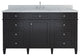 Allentown 60" Single Bathroom Vanity, Espresso