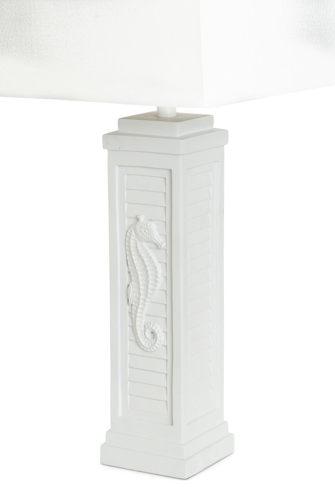 Sea Horse Shutter 32" Shutter Lamp WithUSB Bright White, Set of 2