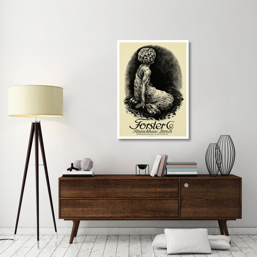 "Forster" Digital Paper Print by Otto Baumberger, 33"x46"