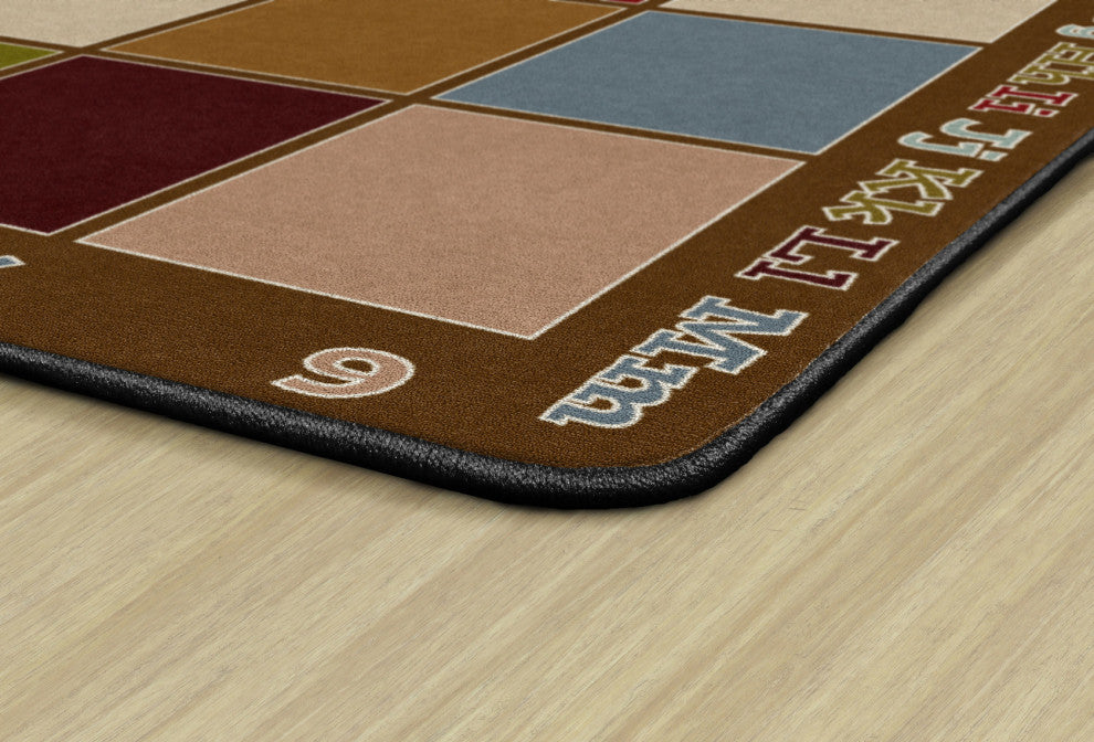 Flagship Carpets FA1338-58FS 10'6x13'2 Sitting Grid Earth Tone Rug