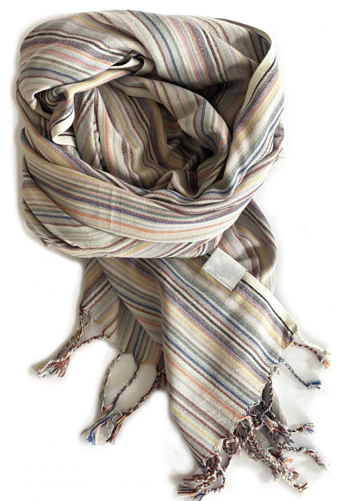 Multi Colored Striped Design Turkish Beach Blanket