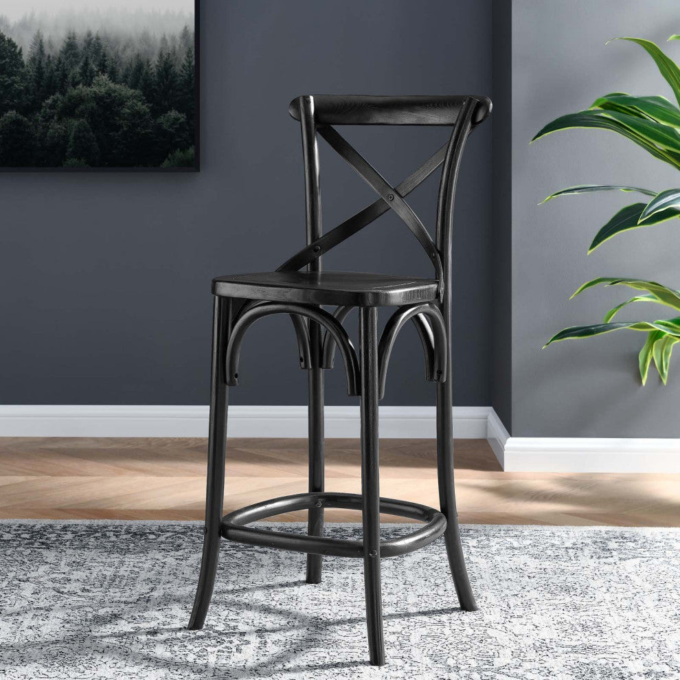 Gear Counter Stool, Black