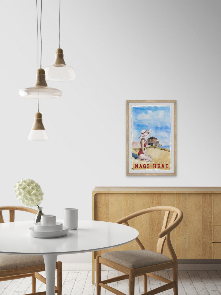 "Nags Head" Framed Painting Print, 8x12