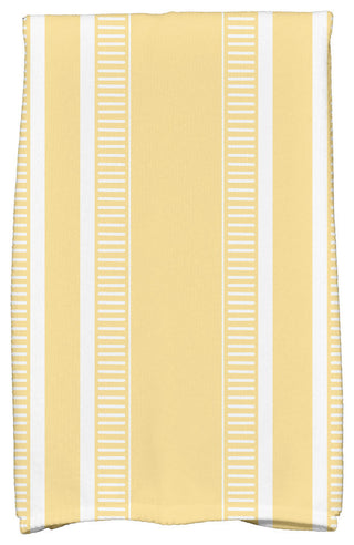 18"x30" Dashing Stripe Stripe Print Kitchen Towel, Yellow