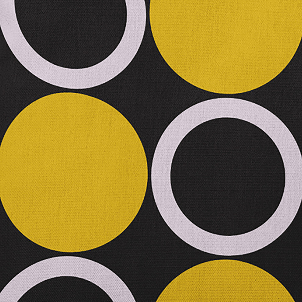 Mod Circles Accent Pillow, Mustard, 16"x16"
