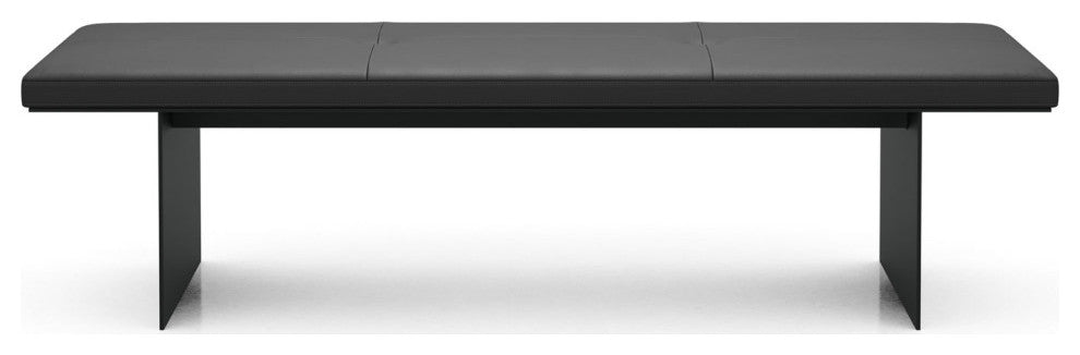 Chambers Bench, Graphite Leather