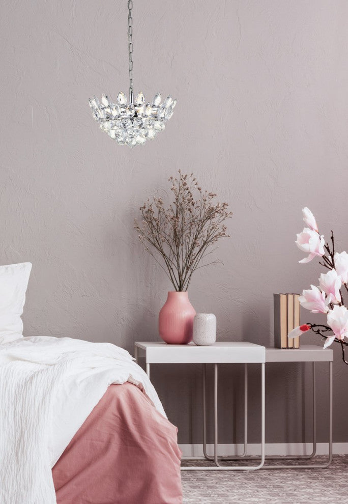 Eleana 14" Pendant, Chrome