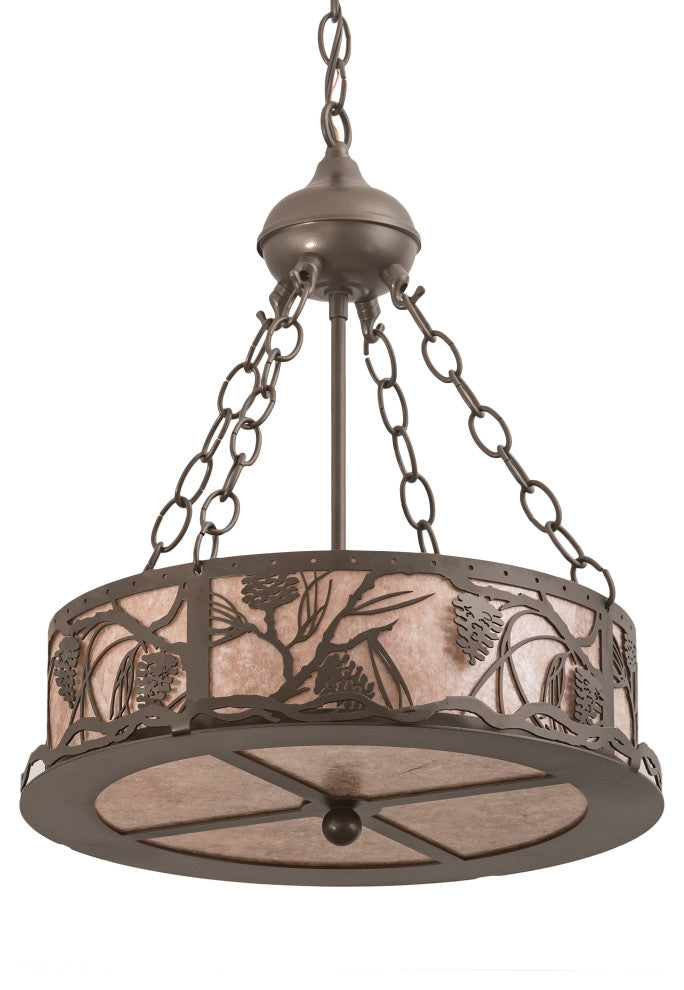 16 Wide Whispering Pines Inverted Pendant
