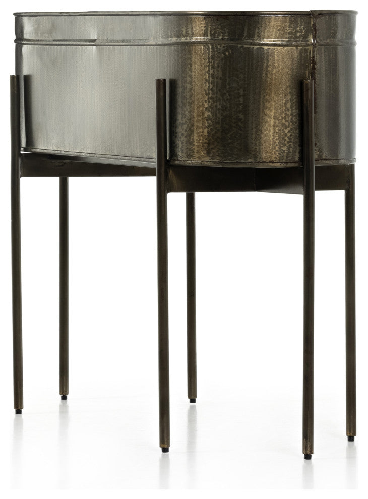 Jed Large Planter-Weathered Brass