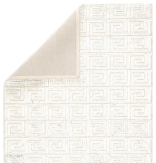 Jaipur Living Harkness Handmade Geometric White/Gray Area Rug, 5'x8'