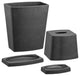 Kraftware My Earth 4-Piece Bathroom Set, Charcoal