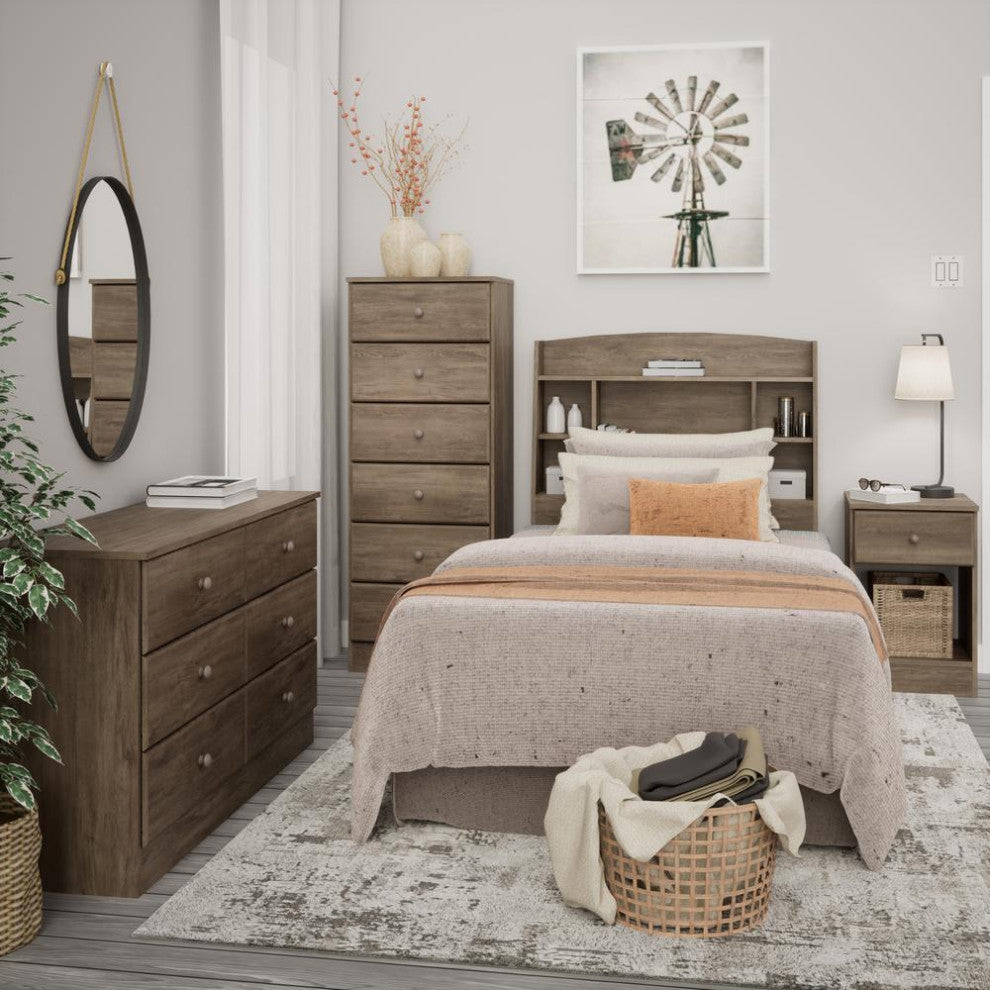 Astrid Twin Headboard, Drifted Gray