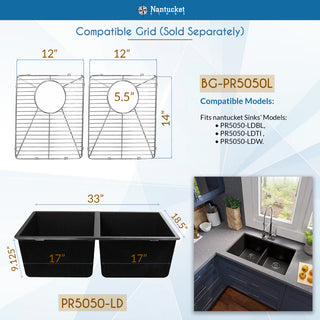 Nantucket Sinks Stainless Steel Bottom Grids Set BG-PR5050L