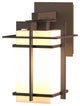 Tourou Downlight Outdoor Sconce, Coastal Bronze Finish, Opal Glass