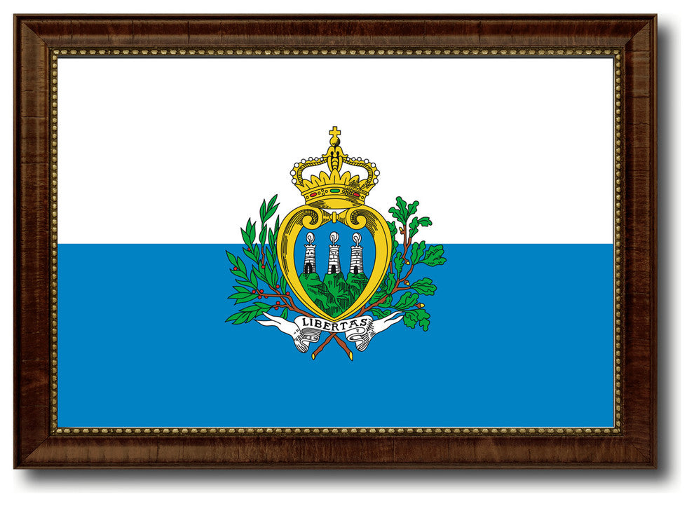 San Marino Country Flag Canvas Print, 27"x39"