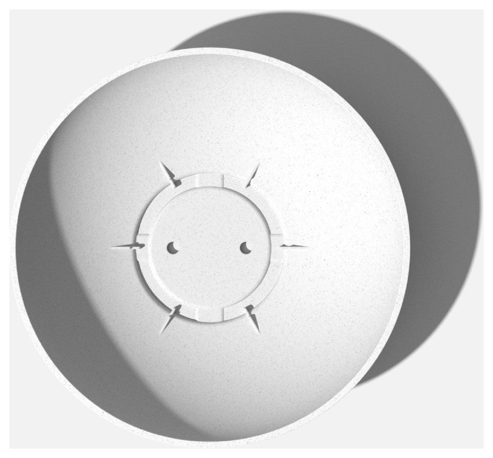 Lane Round Planter Bowl, White, 24'', 2 Pack