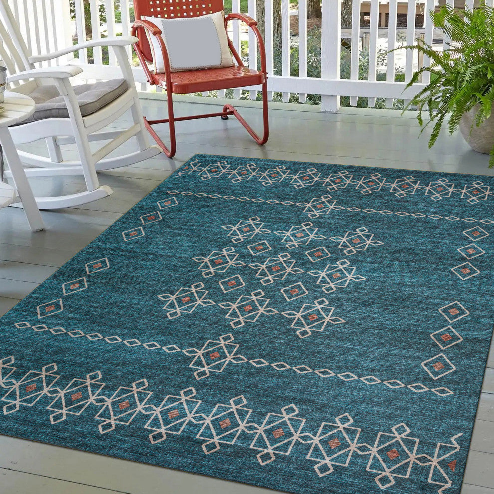 Indoor/Outdoor Sedona SN3 Riverview Machine Washable 5' x 7'6" Rug
