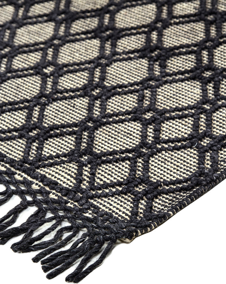 Weave & Wander Lavinda Black/Ivory 7'9"x9'9" Rug