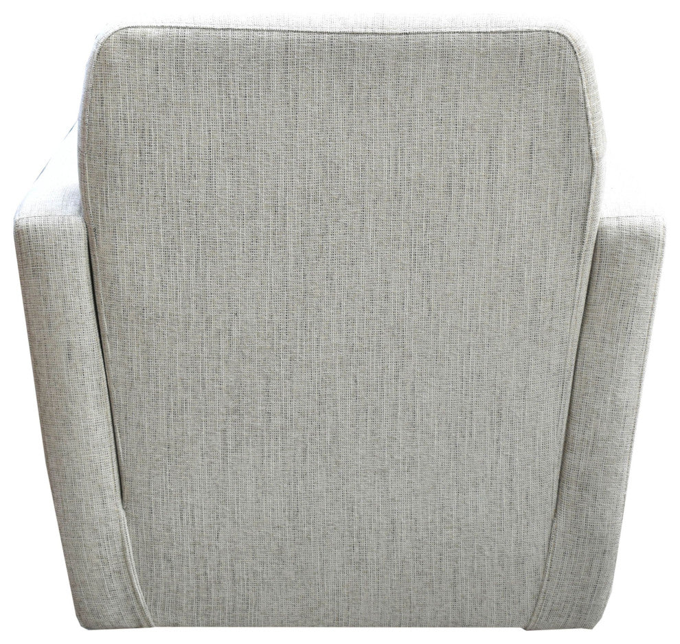 Cooper Swivel Club Chair, Woven Linen