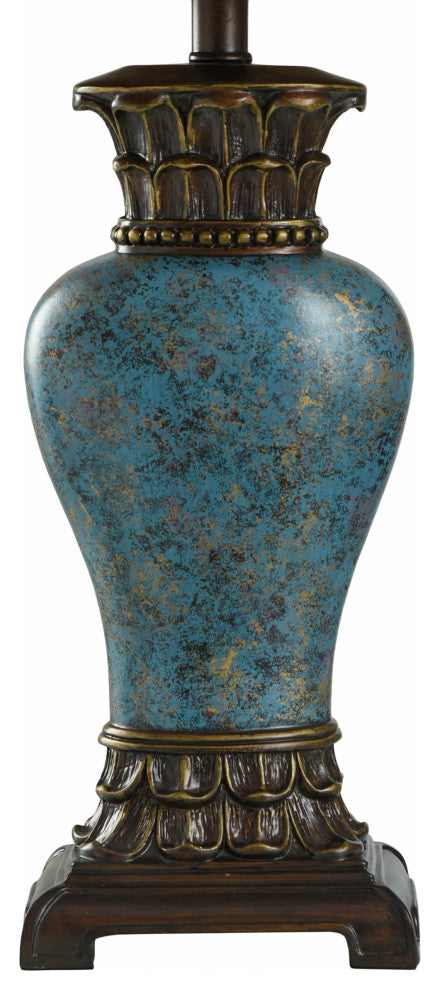 Table Lamp, Blue/Brown/Bronze
