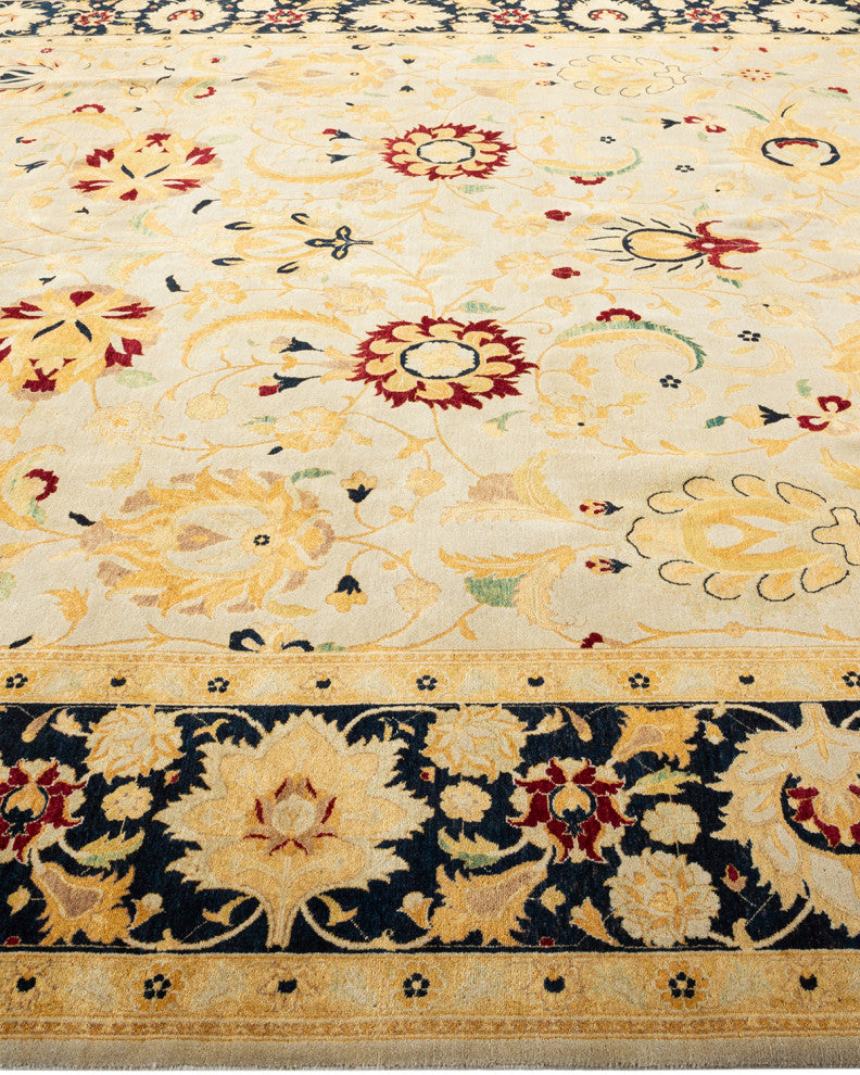 Mogul, One-of-a-Kind Hand-Knotted Area Rug Ivory, 9' 0" x 11' 10"