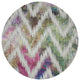Chevron Richesse 16" Round Pebble Placemat, Set of 4