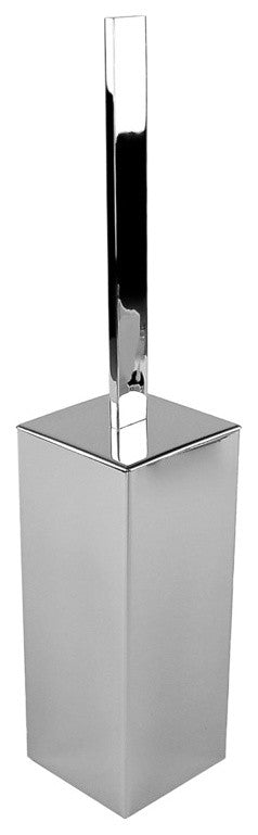 Square Polished Chrome Toilet Brush Holder