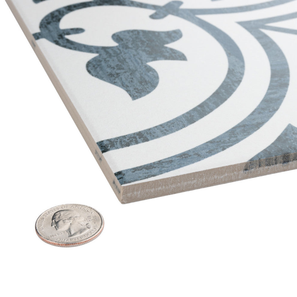 Cassis Arte Black Porcelain Floor and Wall Tile