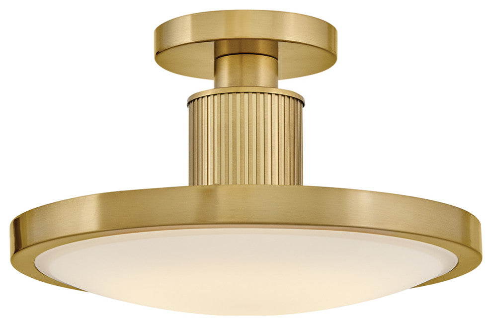 Hinkley Kieran Medium Semi-Flush Mount, Lacquered Brass