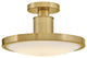 Hinkley Kieran Medium Semi-Flush Mount, Lacquered Brass