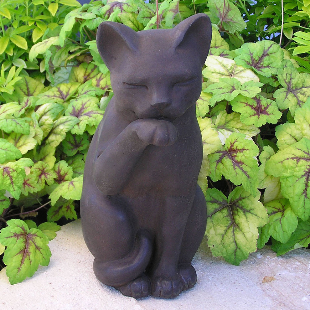 Contented Cat Garden Statue