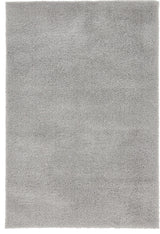 Unique Loom Light Gray Studio Solid Shag 4' 0 x 6' 0 Area Rug