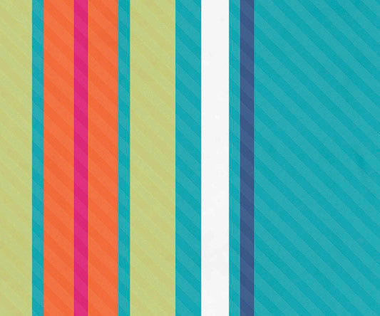 Multi-Stripe, Stripe Print Beach Towel, Turquoise